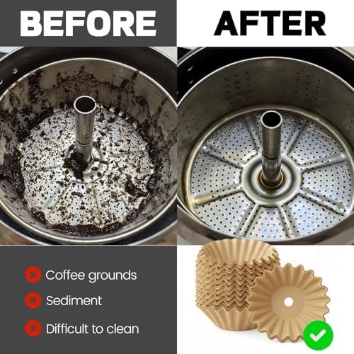 Percolator Coffee Filters, 5 Cup Coffee Filter, 100/200/300pcs Percolator Coffee Filters, for Farberware, Primula, Coletti, Elite Gourmet, Disposable Coffee Filter Unbleached (300) - Image 4