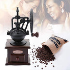 Manual Coffee Bean Grinder with Ceramic Burr, Hand Mill, Retro Ferris Wheel Style, Adjustable Grind Thickness, Easy to Clean - Image 6