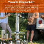 nCamp - Café, Portable Coffee Maker, Portable Espresso Machine, Compact Camping Coffee Maker, Stainless Steel Travel Coffee Maker with Camping Coffee Cup, Reusable, 12 oz - Image 6