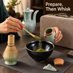 Song Dynasty Tea Set with Tea Whisk, Matcha Powder and Jian Zhan Bowl - Image 3