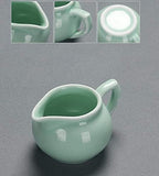 Chinese celadon exquisite ceramic tea set kettle tea cup plastic tray porcelain tea set travel tea set best gifts-D (H) - Image 6