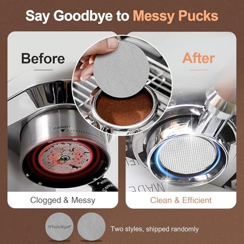 51mm Bottomless Portafilter with Puck Screen, 3 Ears Stainless Steel Head, Compatible with CASABREWS CM5418, 3700Essential, 3700Gense Espresso Machines, Includes 304 Stainless Steel Filter Basket - Image 6