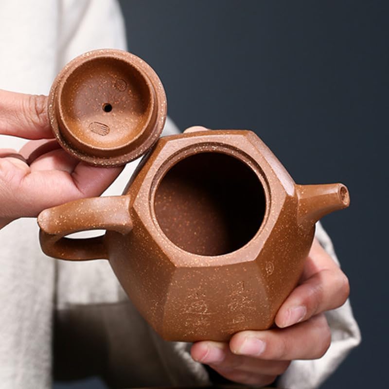 Tea Pots For Loose Tea Hand-carved Purple Clay Pot Office Teapot Conference Room Teapot Home Kung Fu Tea Set Tea Infuser Pot - Image 5