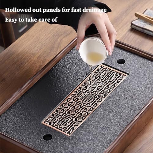 GIZNXBA Tea Pot Cup Set with Tray, Ceramic Tea Set Porcelain Teapot, Tea Set with Tray for Adults, Tea Set for Home Outdoor Picnic Business Hotel Office (Color : C) - Image 4