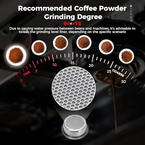 IKAPE 54mm Espresso Filter Basket, 16-18g High Precision Extraction Portafilter Basket, Compatible with 54mm Breville/Sage Espresso Machine(Honeycomb) - Image 3