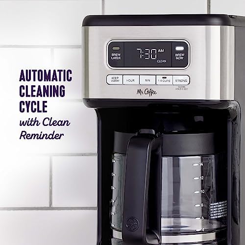 Mr. Coffee 14 Cup Programmable Coffee Maker Stainless Steel - Image 4