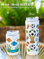 6 Pack 16 oz Sublimation Tumblers Blanks Bulk, Travel Coffee Tumblers - Image 5