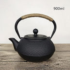 Teapot Cast Iron Teapot Water Boiling Kettle Household Tea Making Set 850ml Japanese Tetsubin Iron Bottle Vintage Tea Cup Saucer Set Teapot Kettle,900ml Teapot - Image 5