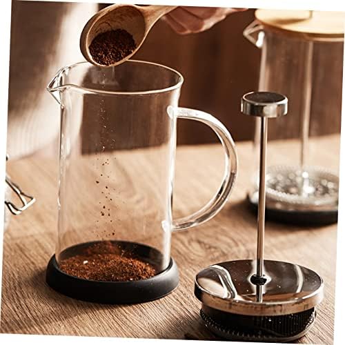 SOLUSTRE Manual Milk Glass Press Pot Coffee Maker for Coffee and Milk - Image 6