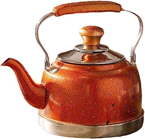 Stove Top Stove Top Kettle Tea Kettle with Tea Drain Kettle Pot Universal Stovetop Kettle Stainless Steel Tea Pots Teapot for Induction Cooker Whistle Kettle Teakettle(E,1L) by Unknown