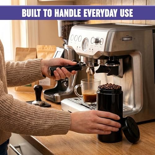 Infinity Jars 1 L Airtight Coffee Canister, UV Glass Coffee Bean Storage - Image 6