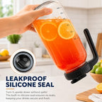 3 Pack 64 oz Pitchers with Lids, Half Gallon Glass Drink Pitchers - Image 5
