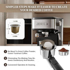Empstorm 01E 20 Bar Espresso Machine Stainless Steel Cappuccino Machines - Image 4