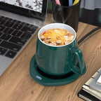 Warmer Mug Coffee Cup Heater Electric Coaster for Home Office Desk(Gray) - Image 5
