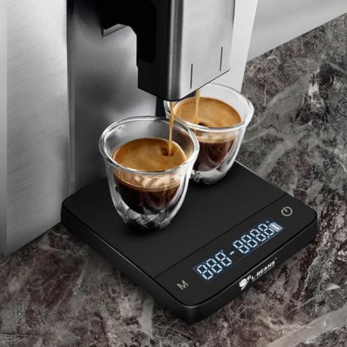 Digital Kitchen Scale with Timer Drip Espresso Scale 2 / 3kg / 0.1g High Rechargeable Portable Coffee Espresso Kitchen for Coffee Electronic Timer Portable - Image 4