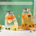 Water Pitcher 1.8L Glass Water Pitcher with Lid and Spray Nozzle Featuring Handle for Refrigerator Suitable for Hot/Cold Water Ice Tea Juice Water Jug - Image 5