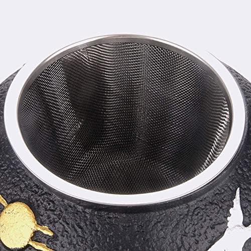 KYUSAR Japanese Cast Iron Teapot Chinese Teapot 1200ML Teapot Tea Pots Cast Iron Uncoated Process Iron Raw Iron Pot Tetsubin Tea Pot - Image 4
