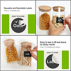 DHSBTLS 9 Pack 20 oz Glass Jars with Airtight Bamboo Lids for Kitchen - Image 3