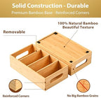 Umilife Bamboo Pantry Organizer for Snack, Seasoning Pouch, Teabag (2 Pack) - Image 6