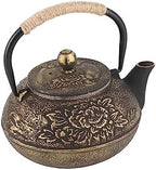 Japanese Cast Iron Teapot Chinese Teapot with Stainless Steel Infuser, Tea Pots for Stove Top Tetsubin Tea Pot Japanese Tetsubin Kettle for Loose Leaf Tea 900ml - Image 5