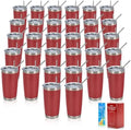 IEOVIEE 32 Pack 20oz Stainless Steel Insulated Bulk Tumblers with Lid&Straw by IEVOIEE