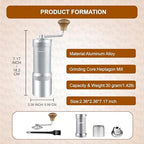M7 Manual Coffee Grinder,Heptagonal Conical Burr,35g Capacity - Image 6