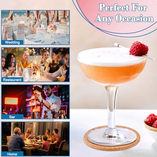 100 Pcs Personalized Cork Coasters for Wedding Favors and Business - Image 6