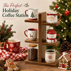 Coffee Mug Holder for Countertop, Wooden Coffee Mug Display Shelf - Image 6