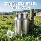 1.32-26.42Gal Stainless Steel Milk Can Bucket, Wine Pail Bucket with Spigot - Image 2