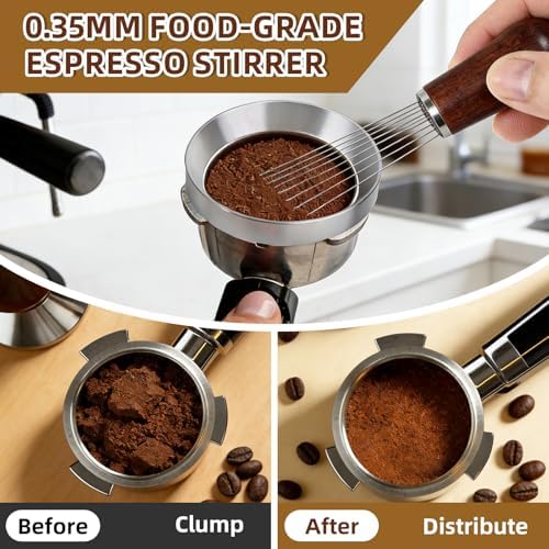 51mm Espresso Accessories Kit, Spring Loaded Calibrated Tamper, WDT Tool and Dosing Funnel Set, Coffee Machine Accessories - Image 4