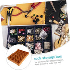 20 Compartment Wooden Storage Box Stable Practical Underwear Storage Case Socks Organizer Sundries Container Storage Box for Socks Panties - Image 3