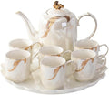 Water Pitcher Ceramic Water Set Household Cold Kettle Teacup Water Cup with Stand Water Set Gift Water Jug by Unknown