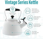 Chantal Tea Kettle, Vintage Series, Enamel on Steel, Whistling (White) - Image 2