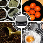 5kg 0.1g Stainless Steel Kitchen Scale with LCD Display Black - Image 3