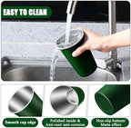 Mimorou 20 Pack 16 oz Stainless Steel Cups Metal Cup, Dark Green - Image 3