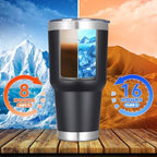 DOMICARE 30oz Tumbler Bulk with Lid and Straw, Double Wall Travel Coffee Mug, Insulated Vacuum Stainless Steel Tumblers, Powder Coated Tumbler Cup (Black, 8) - Image 4