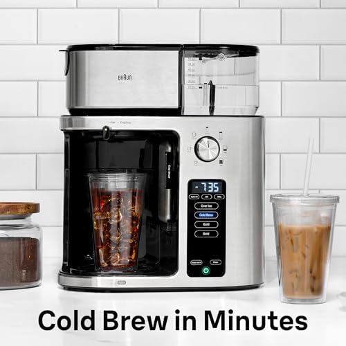 Braun MultiServe Plus 10-Cup Drip Coffee Maker - Hot & Cold Multi-Serve Brewer with Programmable Timer and Auto Start, Over Ice Function, Stainless Steel & Pod-Free Design, KF9270SI - Image 2
