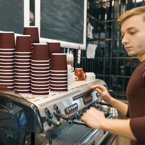 Yaomiao 200 Pcs 4 oz Disposable Espresso Coffee Cups, Coffee - Image 6