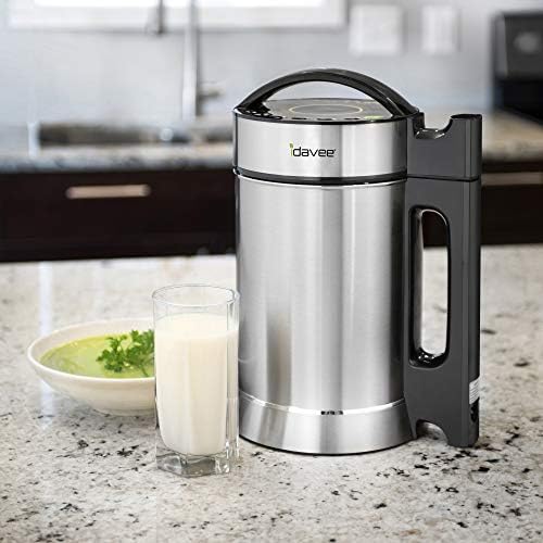 Brand - IAE15-1.9 Liter Automatic Hot Soy Milk (Almond, Rice, Quinoa Milk) Soup, Porridge & Cold Juice Maker - 2 Layer Stainless Steel - Recipe Booklet - Image 2