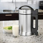 Brand - IAE15-1.9 Liter Automatic Hot Soy Milk (Almond, Rice, Quinoa Milk) Soup, Porridge & Cold Juice Maker - 2 Layer Stainless Steel - Recipe Booklet - Image 2