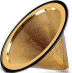Gold - Coffee Filter Pattern #2 + Coffee Scoop (1 tbsp) - Image 2