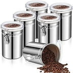 Lallisa 12 Pcs 62 Fl oz Stainless Steel Kitchen Canisters by Lallisa