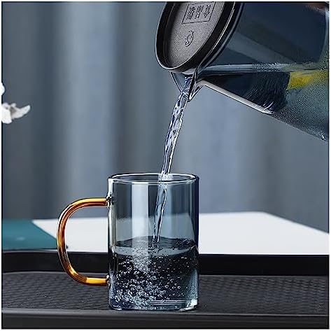 Water Pitcher Glass Cold Kettle Thickened Creative Home Juice Pot with lid Filter high Temperature Resistant teapot Water Cup Set Water Jug - Image 5
