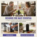 Infinity Jars 1 L Airtight Coffee Canister, UV Glass Coffee Bean Storage - Image 5