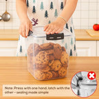 4 Pack 5.3L Thick Flour Sugar Storage Containers for Pantry, Airtight - Image 5