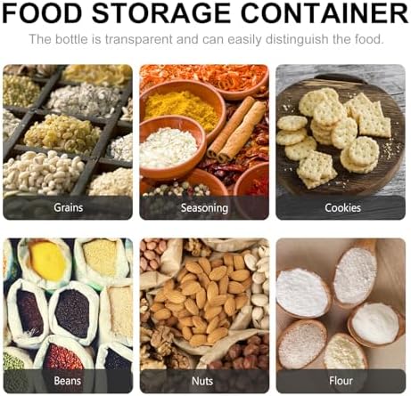 Large Glass Storage Jar with Airtight Sealed Lid Wide Opening Transparent Container for Coffee Beans Cookies Candy Sugar Spice and Pantry Organization - Image 4