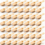 100 Pack Mini Wooden Spoons for Jars, Small Bath-Salt Scoops Mini Scooper Wooden Candy Spoon Washing Powder for Sugar Scrubs, Bath-Salts, Cooking by Unknown