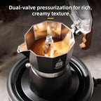 Bincoo Stovetop Espresso Maker 2 Cups - Classic Aluminum Italian Coffee Maker,2Cups Moka Pot for Italian and Cuban Café Brewing, Double Valve Extraction - Image 3