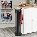 Espresso Coffee Knock Box for Barista Commercial Knock Box for Espresso Coffee Grounds Floor Standing Knock Box with Garbage Bags and Towels - Image 4