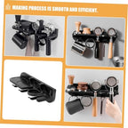 Wall Mounted Espresso Organizer for 51mm Coffee Machines Black ABS - Image 3